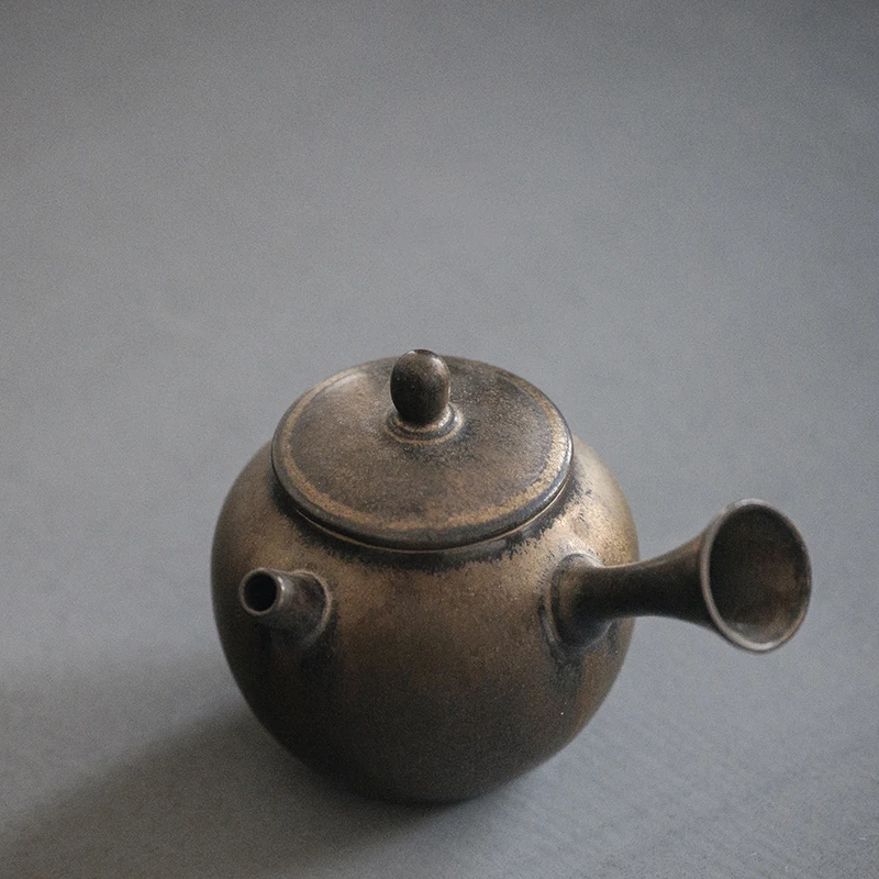 

Японский керамический чайник kyusu для заварки, китайский чайник, посуда для напитков 160 мл