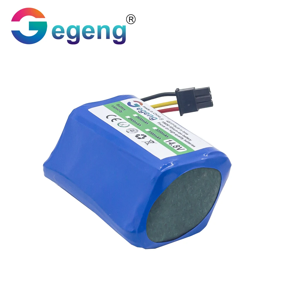 Литий-ионный аккумулятор GEGENG 4s1p 18650 14,4 В/14,8 в 3200 мАч для аккумулятора liectroux b6009 q7000 q8000 zk808 dh860, деталь робота-ховера