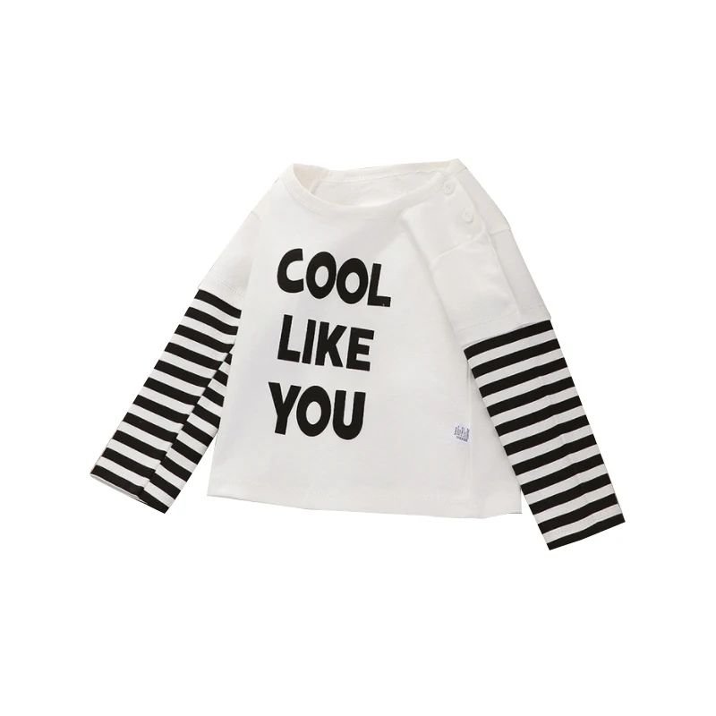 

Mini Car Kids Clothing T-shirts Print Girls Boy Cotton Children Stripe Shirt Baby Toddler Tops Cartoon Full Long Sleeves Clothes