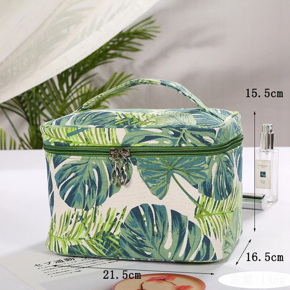 

Fashion Canvas Cosmetic Bag Organizer High Quality Women Mistress Toiletry Bag for Traveling Outdoor Bath Toiletry Clutch Bag