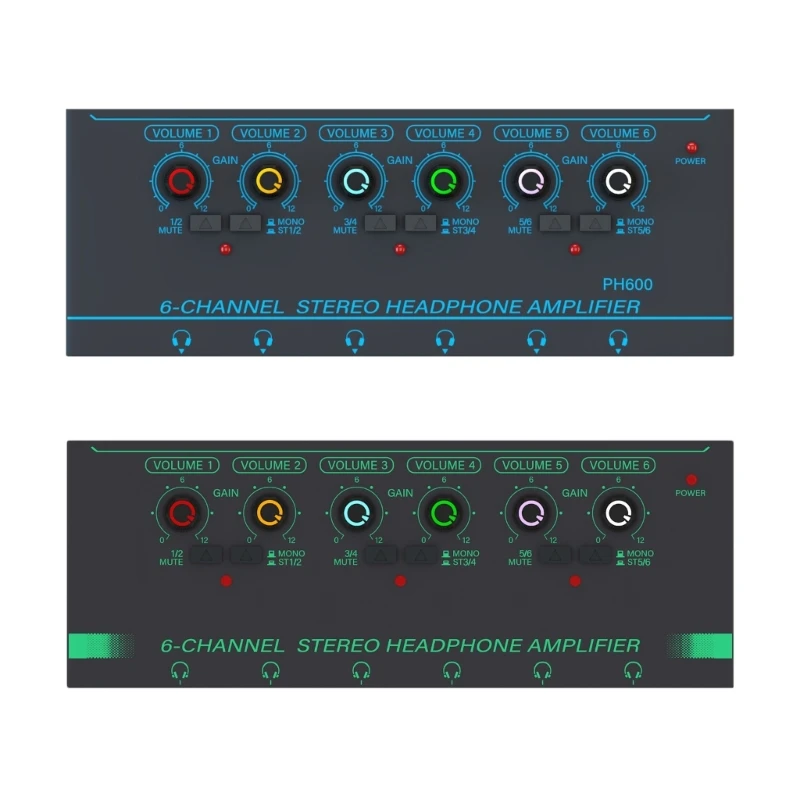 

GAX-PX600 6-канальный стереоусилитель для наушников, ультракомпактный стерео усилитель, металлический стерео усилитель, моно/стерео кнопка