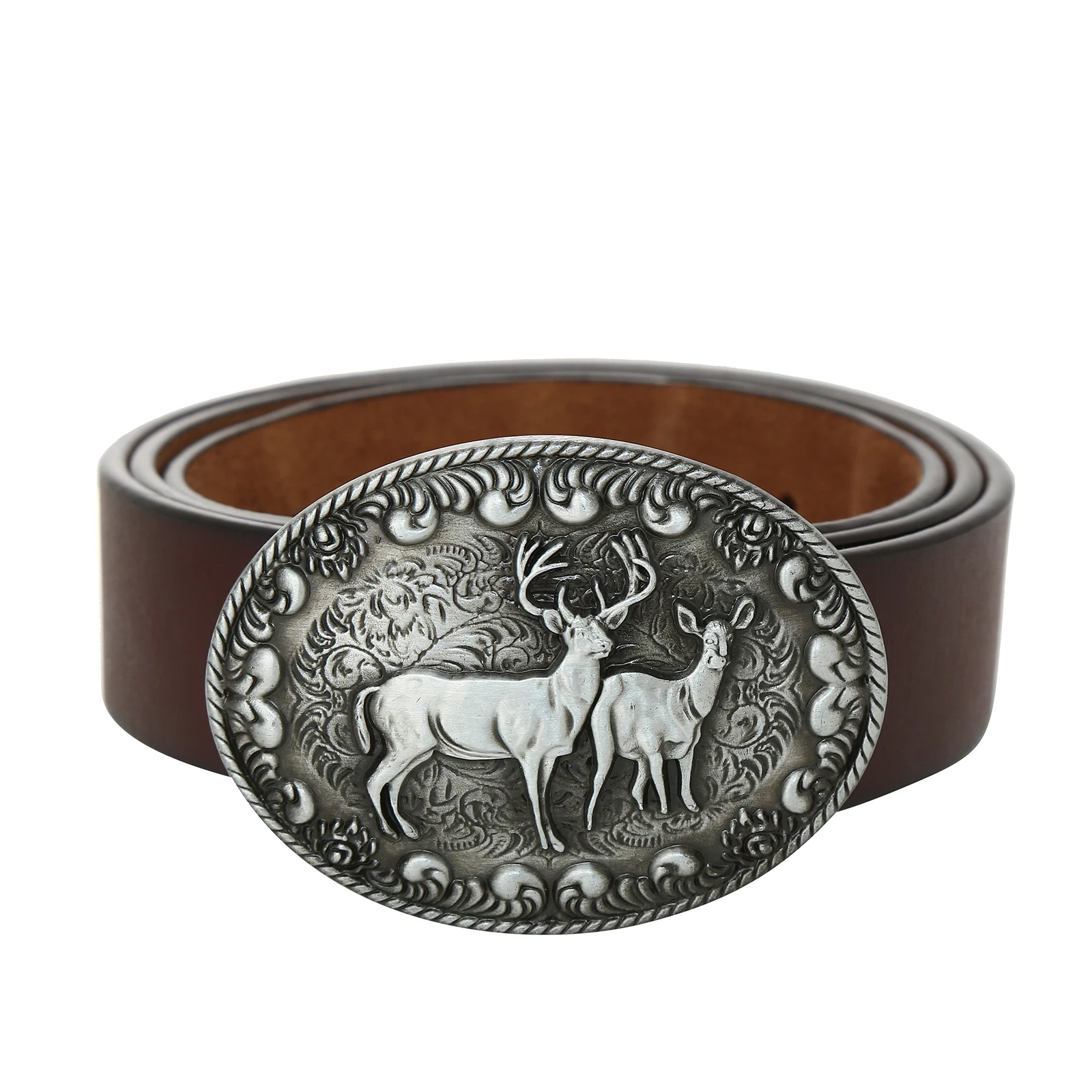 

Пряжка из цинкового сплава для мужского ремня в стиле ретро с изображением оленя джунглей с кожаным ремнем в западном стиле джинсовые аксессуары для рождественского подарка