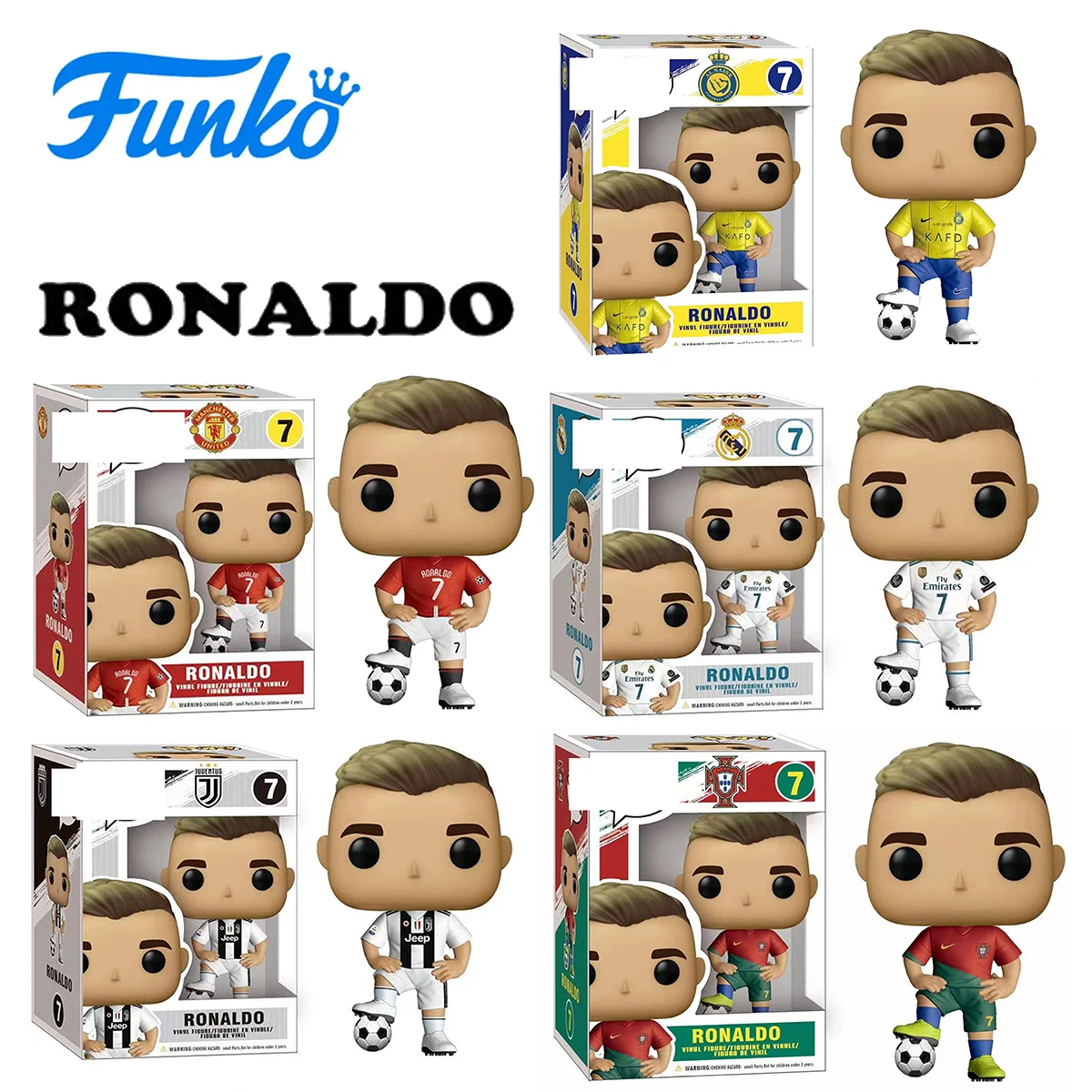POP Funko Роналду 7 Рождество Португалия Реал Мадрид Ювентус Риюар Манчестер Юнайтед