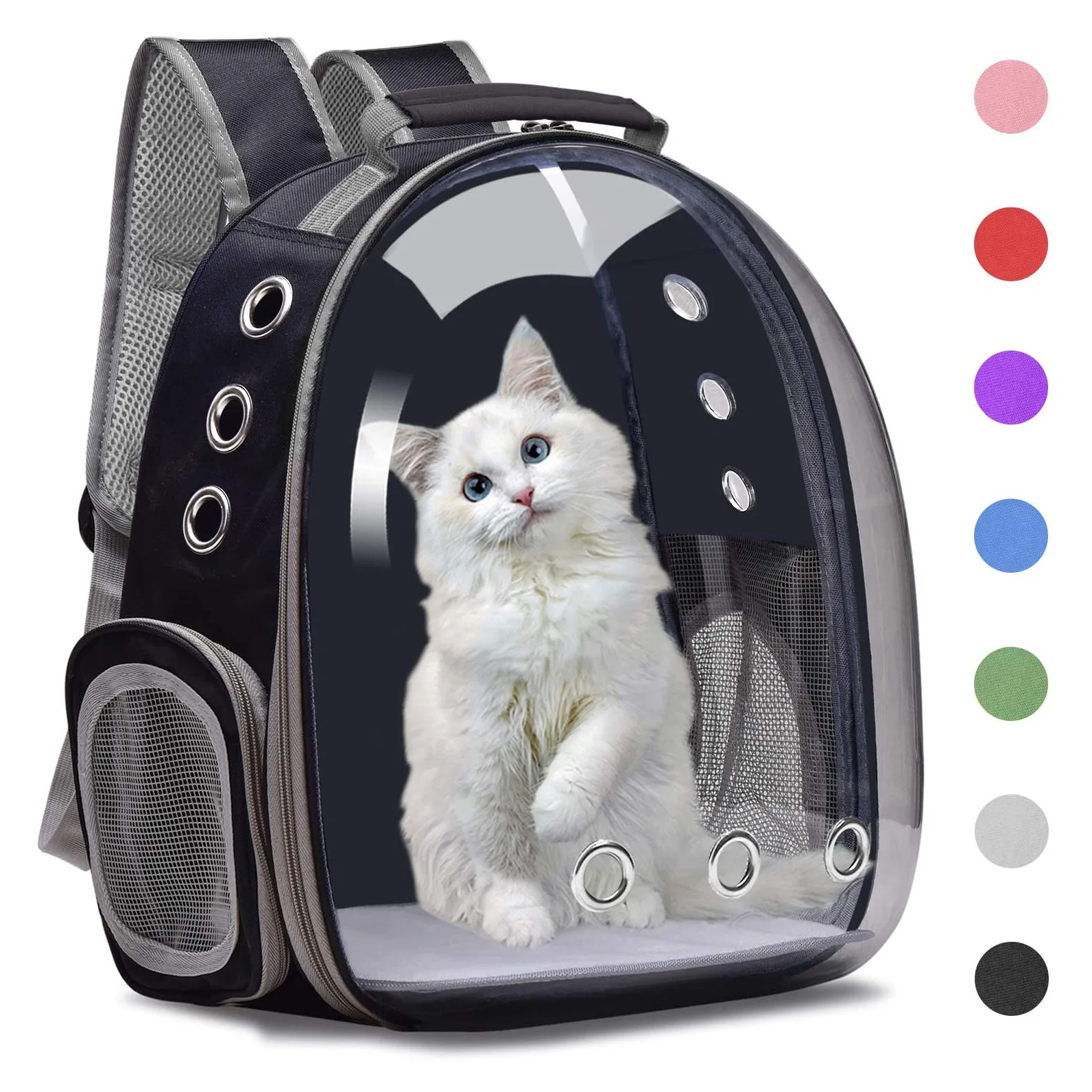 

Воздухопроницаемый рюкзак для домашних животных, переносная вместительная сумка для питомцев, клетка, рюкзак для транспортировки питомцев...
