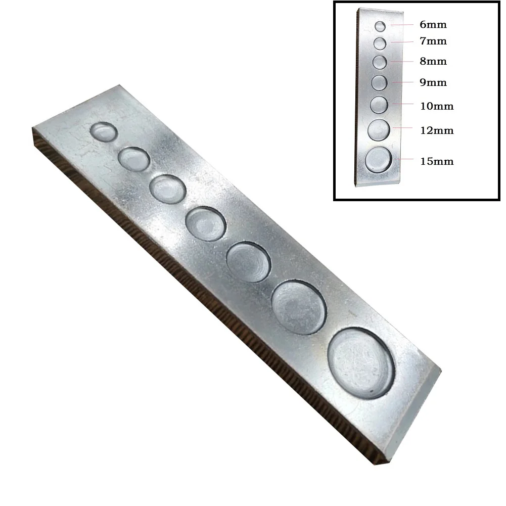 1 шт. Нижняя пластина Дырокол кнопка для кожевенного ремесла Инструменты работы с
