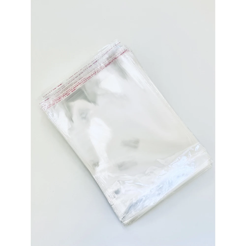 Packing bags with glue valve 6x7 cm Bopp transparent 30 micron 1000 PCs | Bottles Jars & Boxes