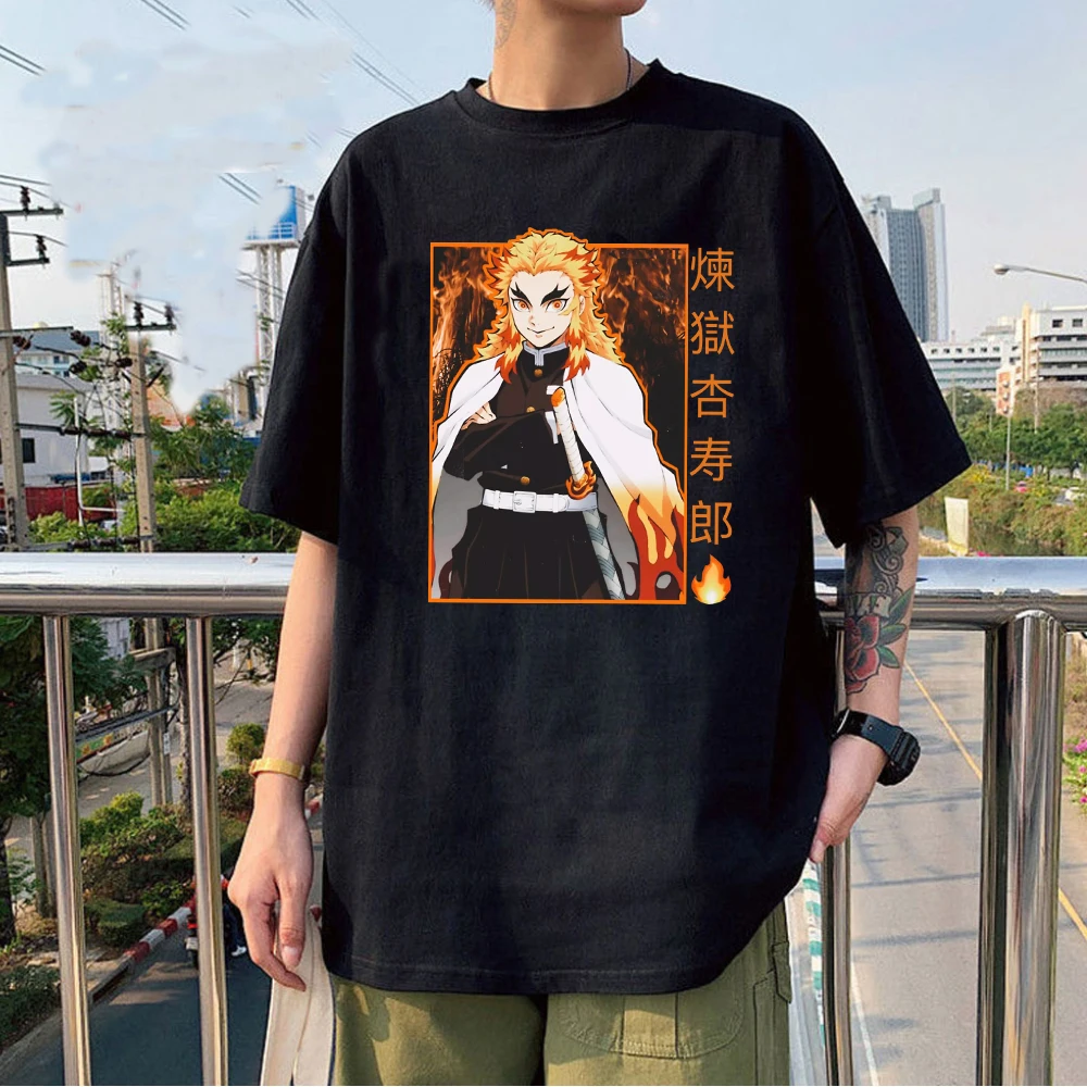 

Anime T-Shirt Demon Slayer Man Woman Short Sleeves Streetwear