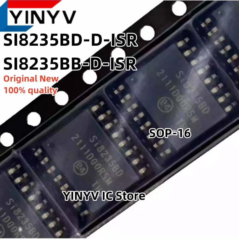 

5pcs SI8235BD-D-ISR SI8235BD SI8235BB-D-ISR SI8235BB SOP16 SI8235 0.5 and 4.0 Amp ISOdrivers Original New 100% quality