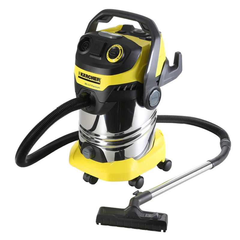 Пылесос для сухой и влажной уборки KARCHER WD 6 P Premium (Мощность 1300 Вт укладка кабеля в