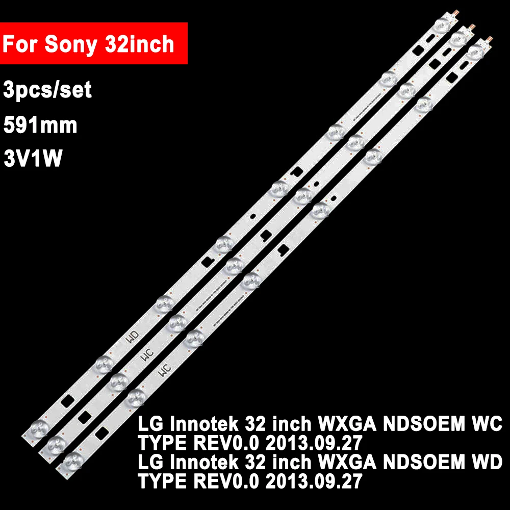 Задняя подсветка для телевизора Sony 32 дюйма, 591 мм 32R435B KDL-32R410B KDL-32R415B KDL-32R433B 32R420B  Innotek 32 inch WXGA
