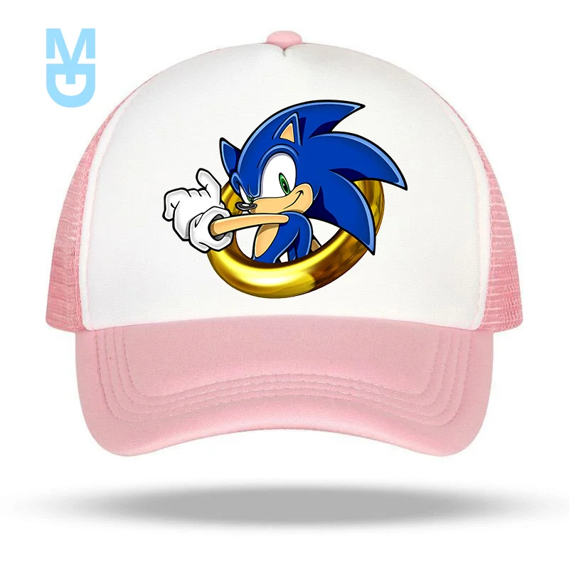 

New Sonic- Kids Cartoon Hat Game Baseball Cap for Boys Girls Children Sun Hat Toddler Child Outdoor Cool Cute Visor Hats 52-56cm
