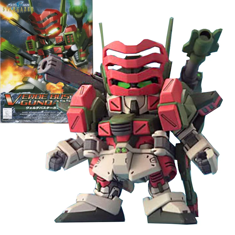 

Оригинальная фигура BANDAI SD BB 294 GAT-X103AP Verde Buster Gundam Gunpla в сборе, фигура аниме, подарок для детей