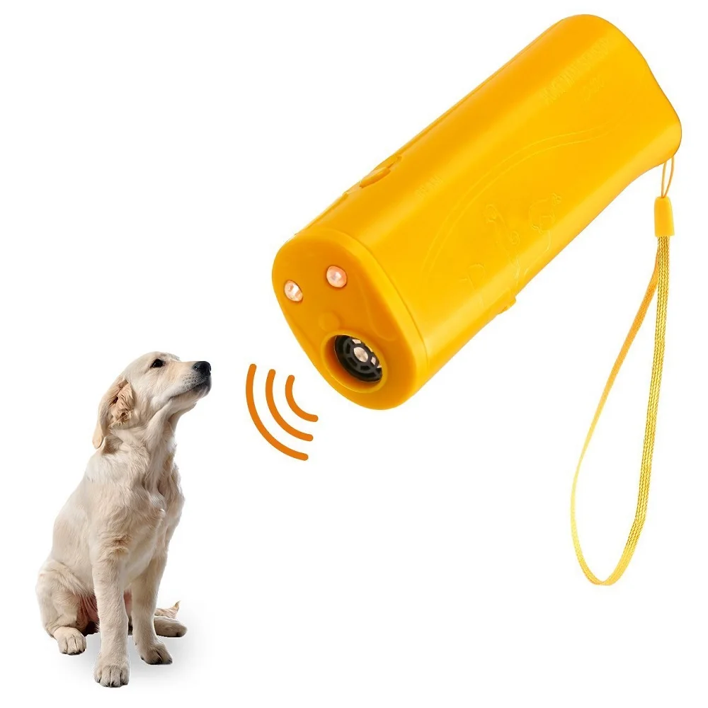 

Anti Barking Stop Bark Ultrasonic Pet Dog Repellent Training Device Trainer Banish Training Led Lighting Without Battery