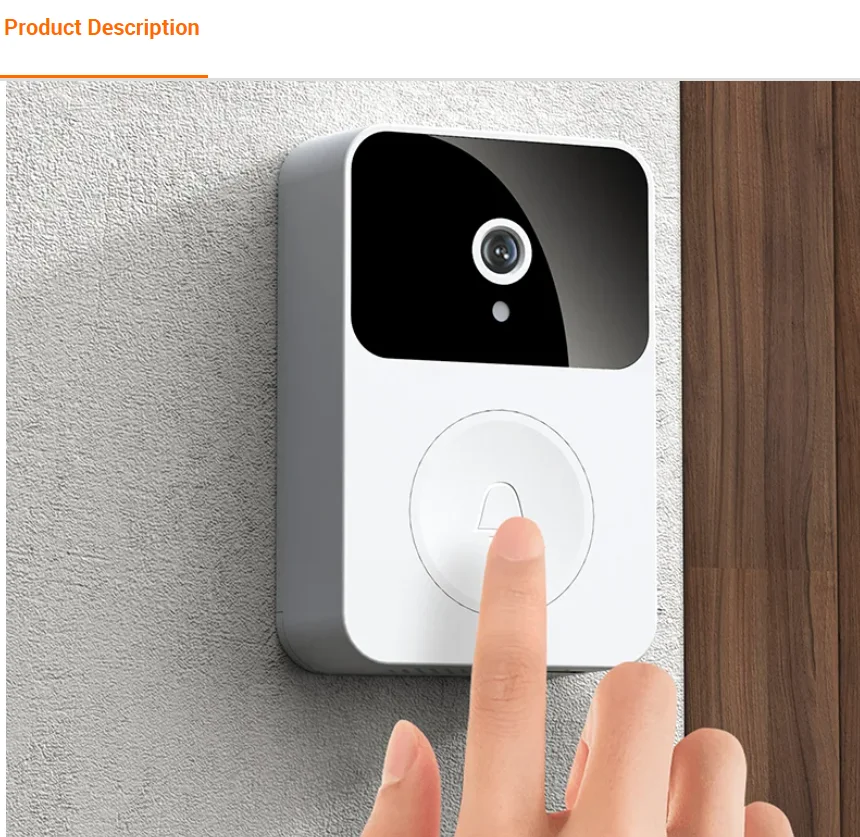 Intelligent Visual Doorbell X9 Wireless Remote Home Monitoring Video Intercom HD Night Vision Capture enlarge