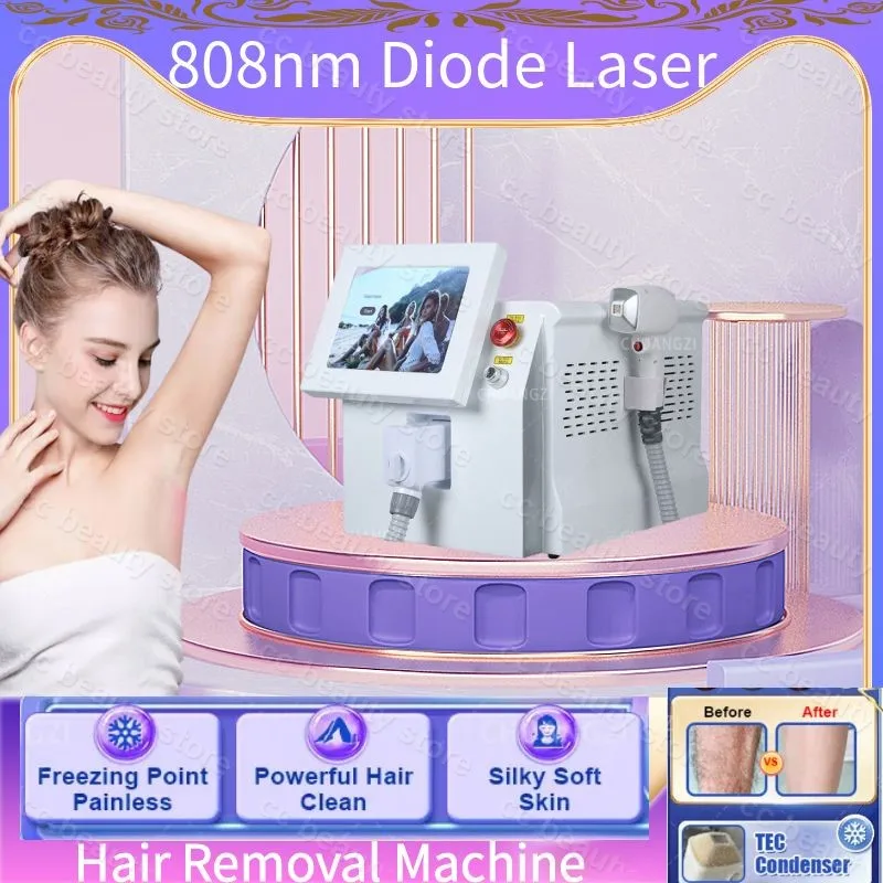 

2000W Professional 808nm Diode Laser Hair Removal Machine 3 Wavelength 755 808 1064 For Whole Body Laser Epilator Salon