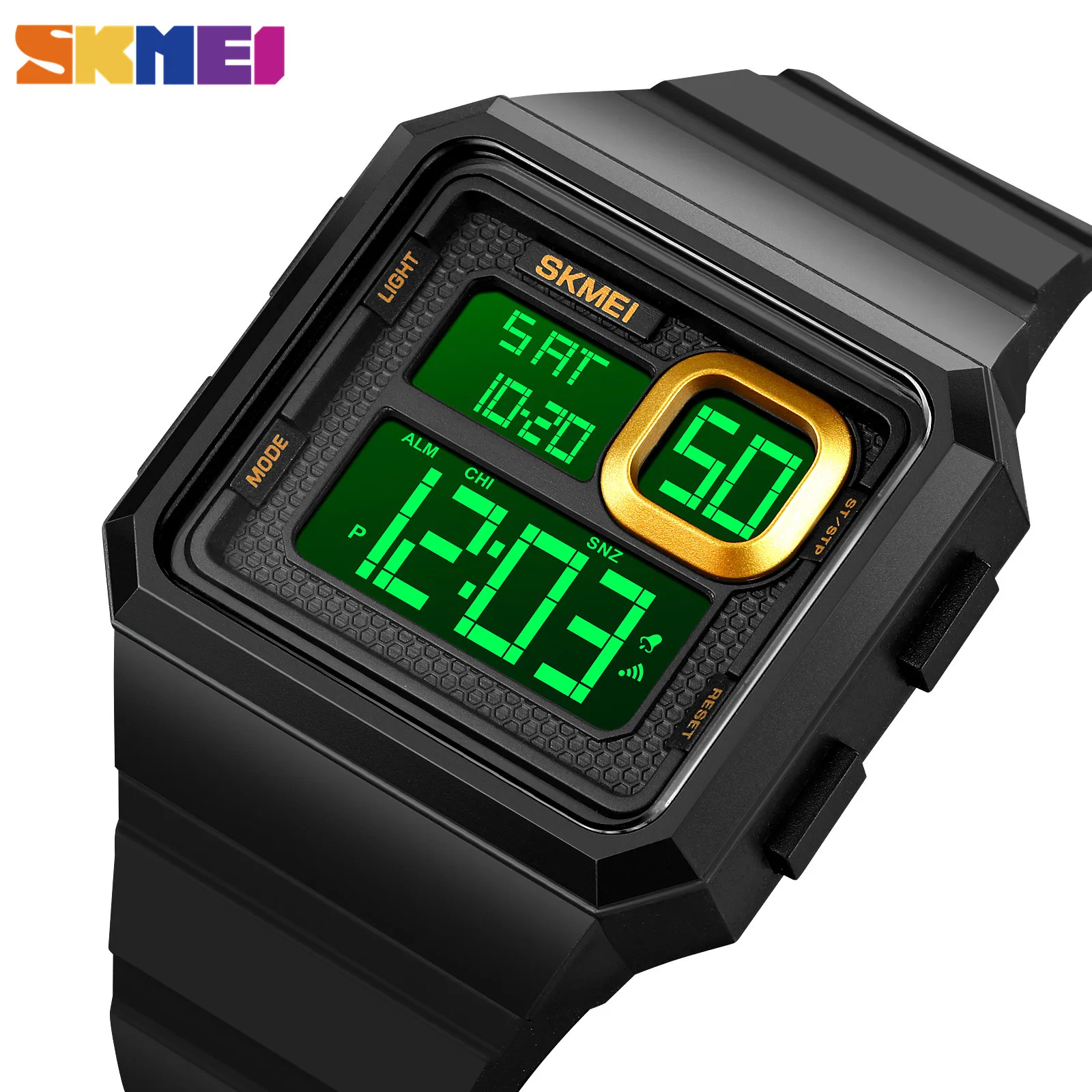 

SKMEI Outdoor Military Sport Watches Mens Countdown LED Light Digital Wristwatches 5Bar Waterproof Alarm Clock reloj hombre 1877