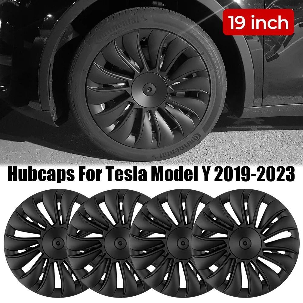 

Автомобильные аксессуары, Сменное колесо, Φ, 4 шт./комплект, колпачок ступицы 19 дюймов для модели Tesla Y 2019-2023, автомобильный Hubcap, полная крышка