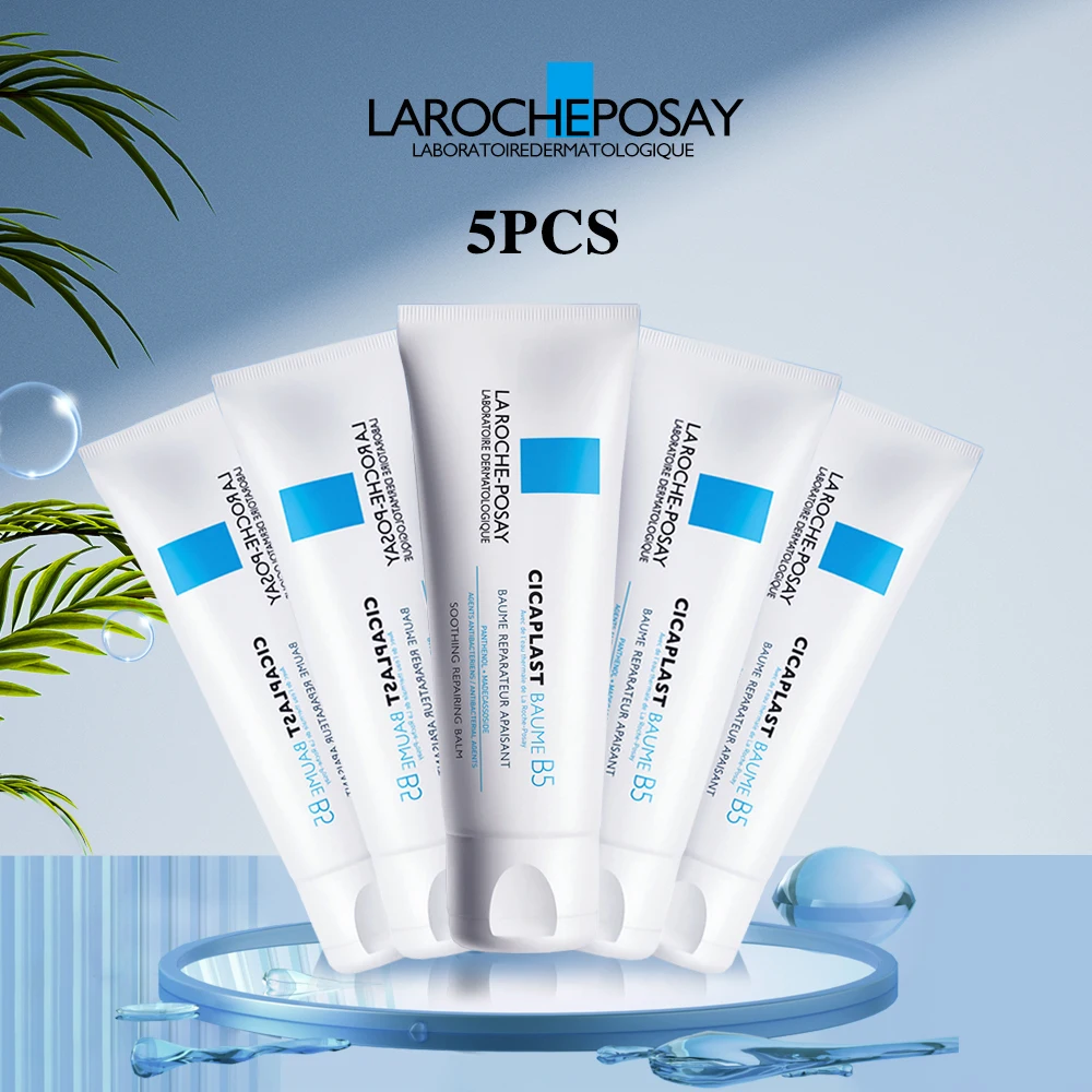 

5pcs La Roche-Posay B5 Repair Cream 40ml Moisturizing Romoving Acen Cream Soothes Sensitive Skin Centella Repairs Redness