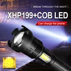 2022 Новый XHP199 высокомощный перезаряжаемый светодиодный фонасветильник 26650 мощный яркий Тактический фонасветильник s фонасветильник для кемпинга XHP70 фонарик