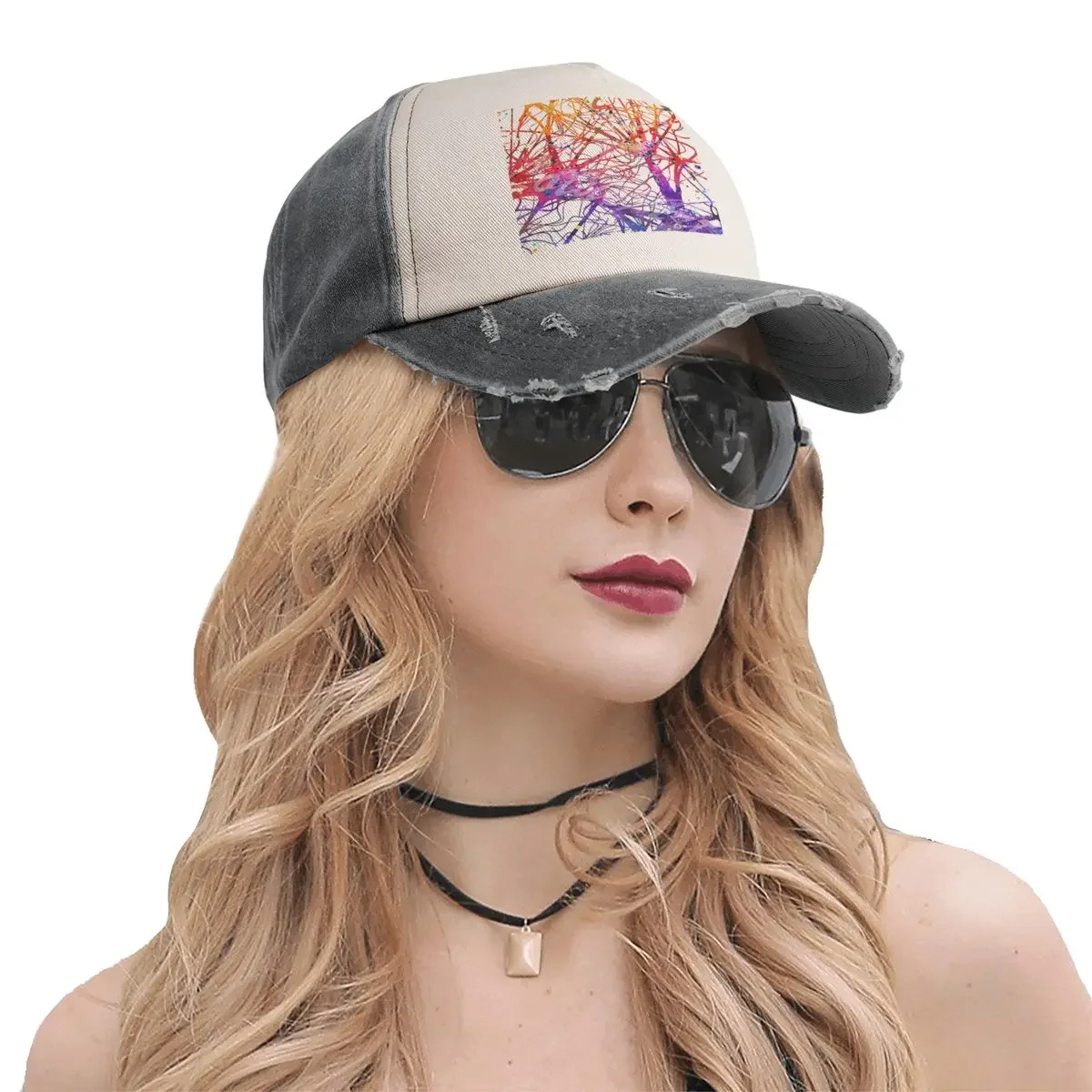 Mindgazing - Бейсболка со спиральной кепкой Neuron and Astrocyte винтажная шляпа с капюшоном