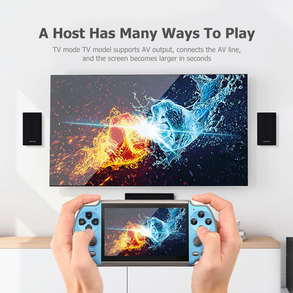X7 4 3 дюймовый HD экран двойной рокер портативная игровая консоль Портативный ТВ