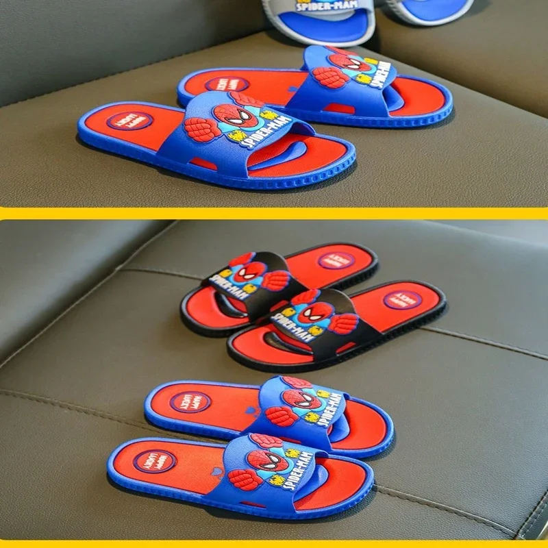 Летние тапочки для мальчиков и девочек детские сандалии с рисунком