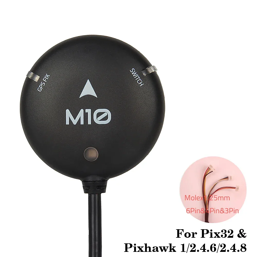 Фото Модуль GPS VoidFly Holybro M10 (стандартный/вторичный) для Pix32 и Pixhawk 1/2.4.6/2.4.8, компас IST8310 115200 5 Гц для RC FPV №4