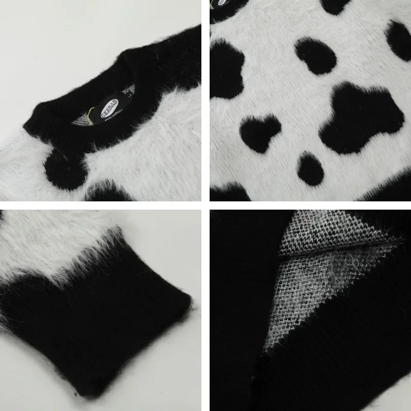 Цветная блокировка мужской и женский свитер в американском стиле уличный модный