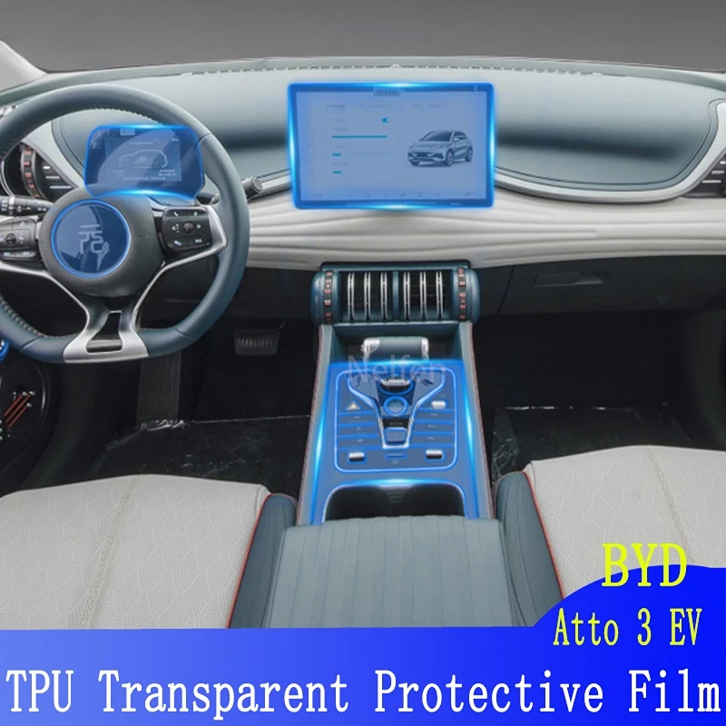 

Car Accessories Interior Center Console Navigation Instrucment Protective Film For BYD Atto 3EV(2021-2022)