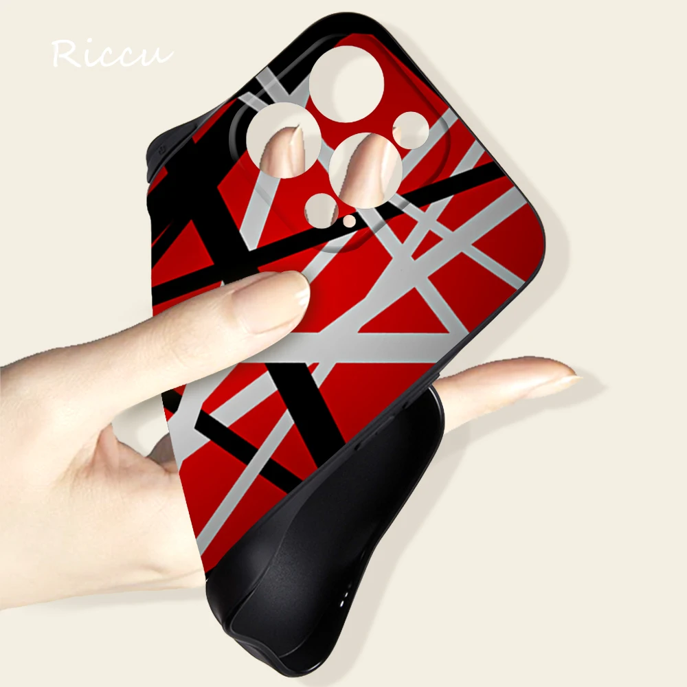 For iPhone 13 Eddie Van Halen Graphic Guitar Luxury Phone Case 11 12 Pro mini max XS MAX 8 7 Plus X XR phone case |