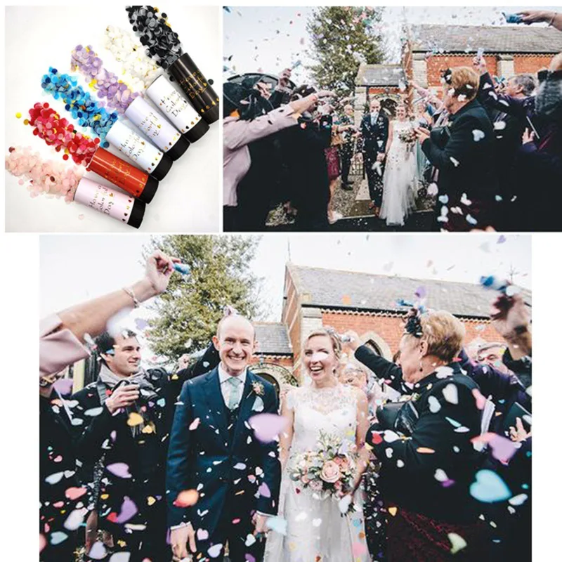 

1 шт. металлические золотые конфетти Поппер-пушки для вечерние ручной Свадьба День рождения Новый Ktv праздник на год танца Рождество фейерве...