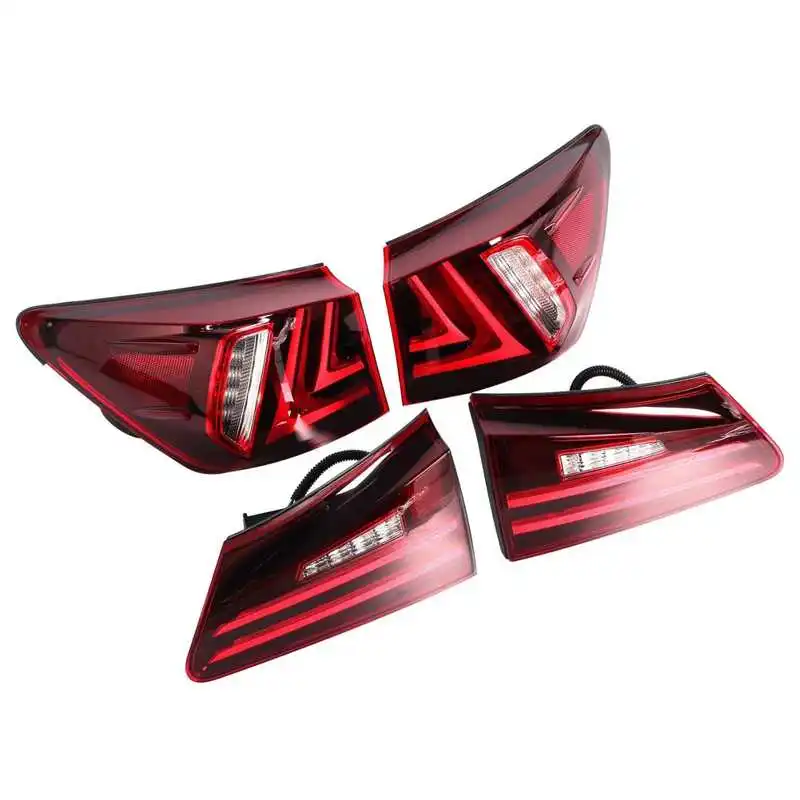 Задние светодиодсветодиодный фонари VLAND темно-красные линзы подходят для Lexus IS250