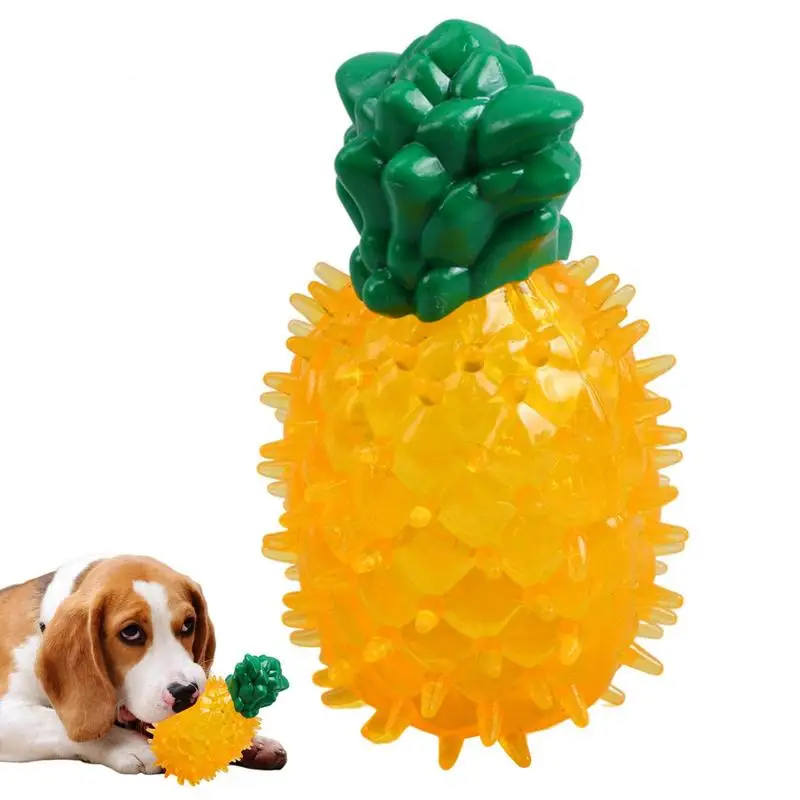 Summer Dog Frozen Toys With Fruit Shape Design Tough Freezable Puppy Froze Teething Toys For Tibetan