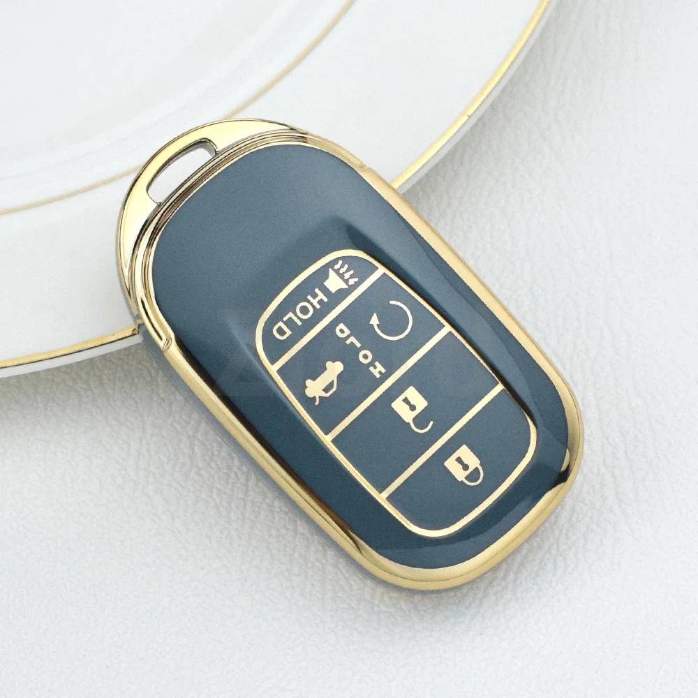 5-кнопочный чехол из ТПУ для автомобильного смарт-ключа Honda Accord Civic HR-V CR-V Pilot Sport SI EX