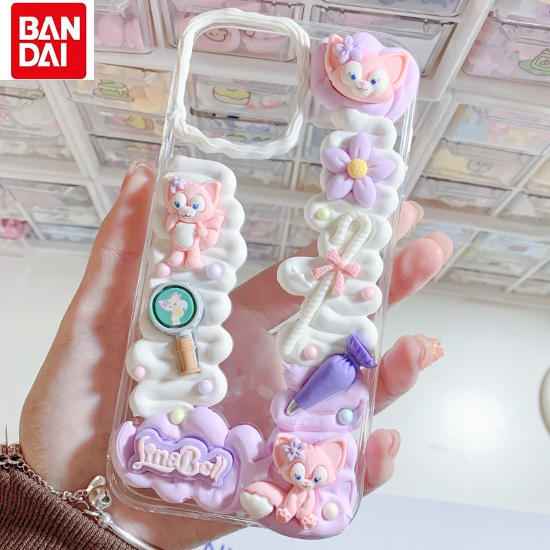 

Bandai Lena Belle Iphone 13 13 Pro 13 Pro Transparent Cartoon Case for IPhone12 12 Pro Max 11 Custom Cream Glue Phone Case