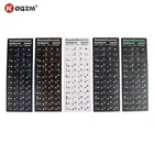 1 шт., наклейка на клавиатуру для ноутбука, русский, французский, английский, арабский, испанский, португальский, иврит