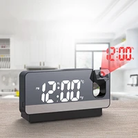 led digital projection alarm clock table electronic alarm clock with projection time projector bedroom bedside clock home decor