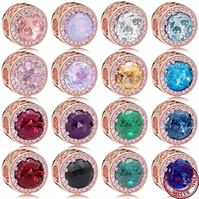 

Hot 925 Silver Exquisite Colorful Love Heart Cat Eyelets For Women Original Bracelet High Quality Fashion Charm Jewelry