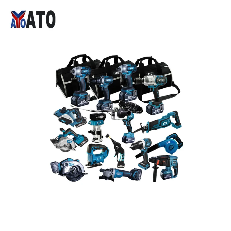 ATO Power Tools N in one portable Rechargeable 3.0Ah 4.0Ah 5.0Ah CE,GS makita 18v 6amph combo kit