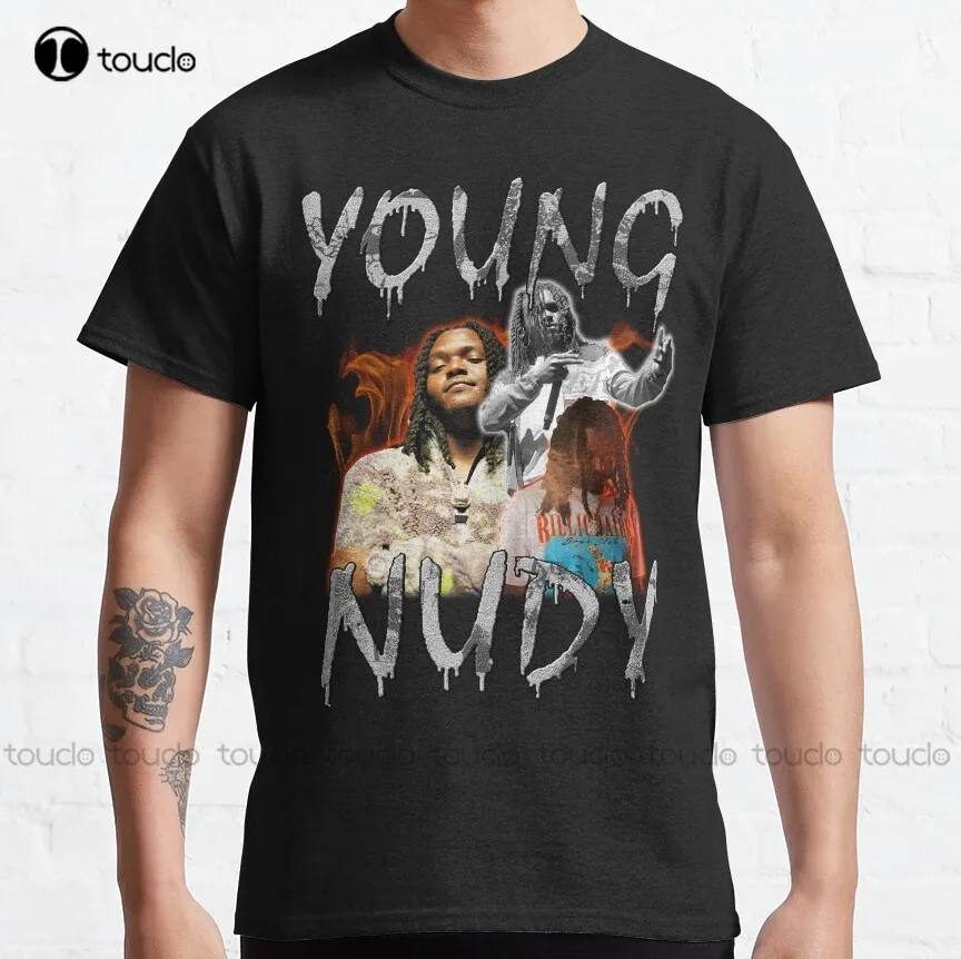 

Young Nudy Hip Hop Vintage Bootleg Retro 90s Rap Tee T-shirt Classic T-Shirt Christmas Gift Digital Printing Tee Shirts Xs-5Xl