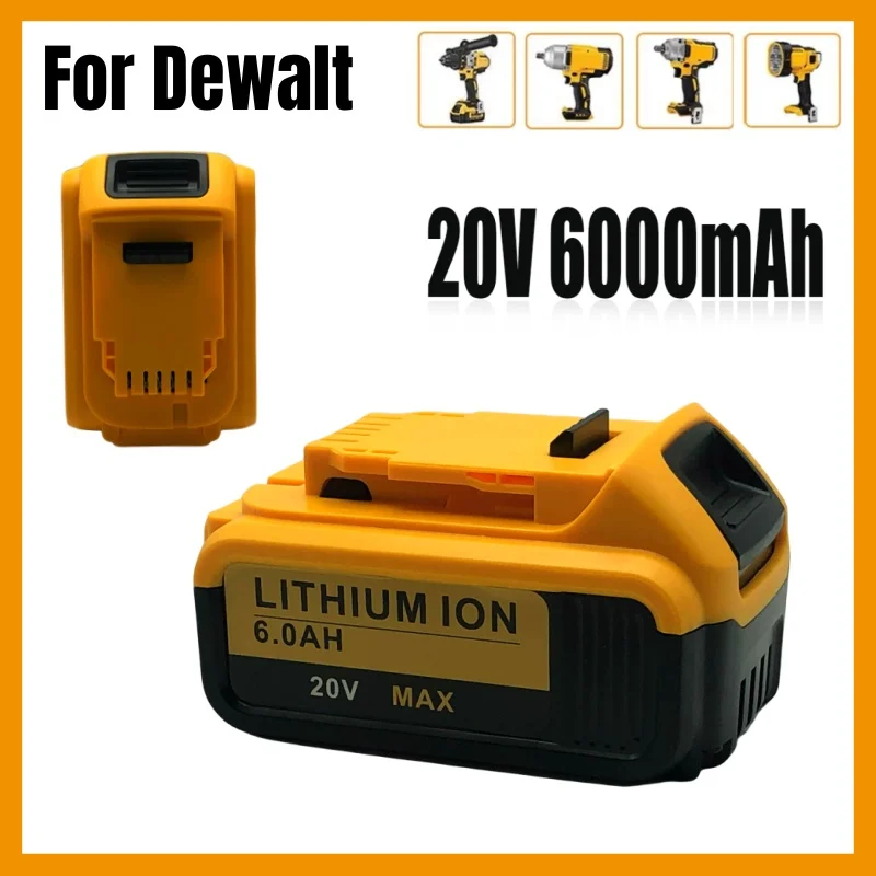Для зарядного устройства DEWALT 20 В 6 0 Ач DCB115 DCB118 быстрая зарядка литиевая батарея