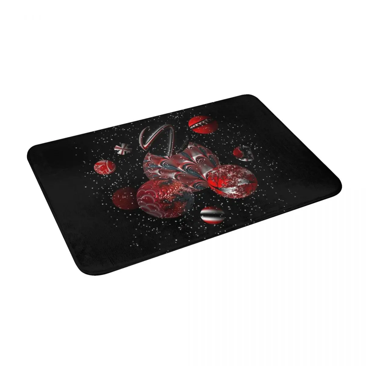

Red Planet Galaxy Bath Door Floor Mat Non-slip Rug Carpet Entrance Living Room Home Kitchen Washable Velvet Bathroom Equipment