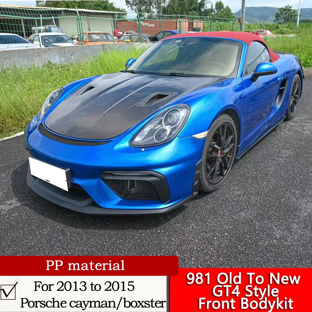 981 старый в новый GT4 передний Боди Комплект для 2013-2015 Porsche cayman/boxster модификация