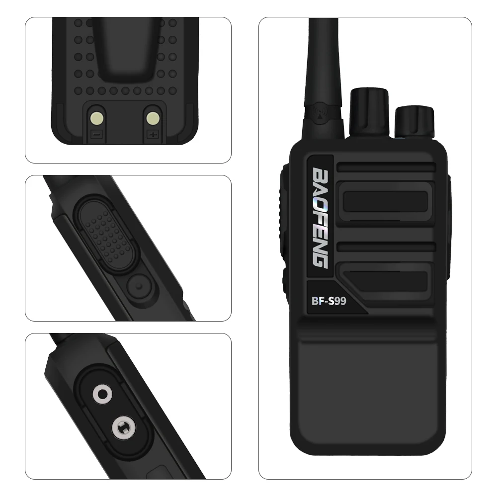 NEW Baofeng BF S99 Walkie Talkie 8W High Power Handheld UHF Two Way Ham Radio FM Transceiver Update of BF-888S bf888s Intercom