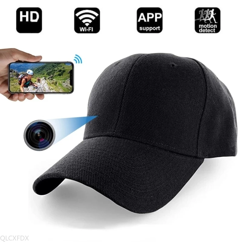 

Fashion Women's Men's Baseball Cap Wifi Video Camera HD 4K Outdoor Sports Casual Cap Mini Audio Recorder Suport Hidden TF Card