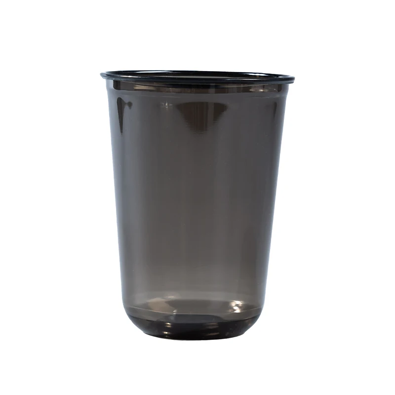 

Cold Cup Coffee Drink 50pcs/pack Bubble Pet Accept 360/400/500ml Customization Black Disposable Cup Tea Cup