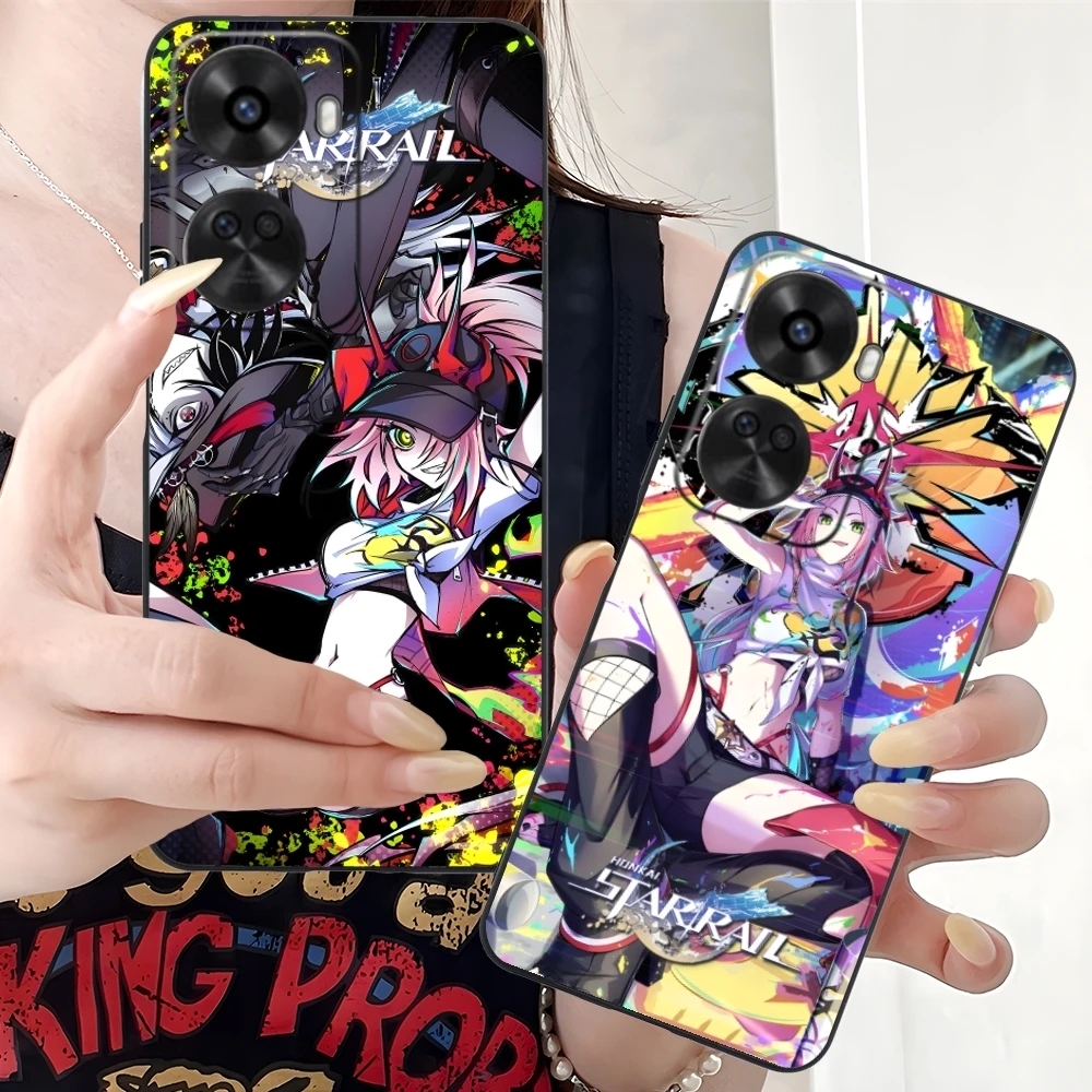Honkai Star Rail Rappa Mobile Phone Case for Huawei Nova 12 11 10 9 8 7 Pro SE 5G Black Soft Cover Shell