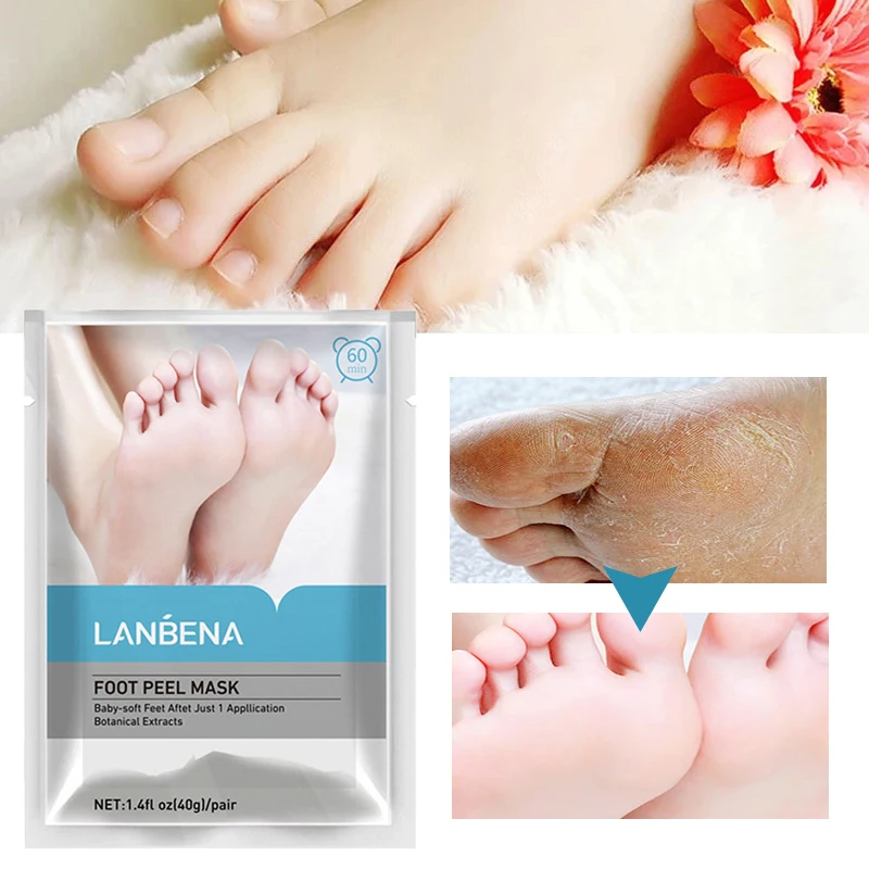 

Foot Peeling Mask Nourishing Repairing Softening Horny Moisturizing Anti-Cracking Even Skin Tone Whitening Foot Care 40g/Pair