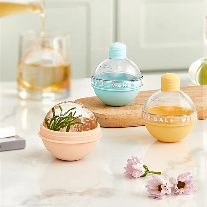 

Whiskey Household Food Grade Light Bulb Spherical Silicone Ice Ball Mold Silicone Molds Kitchen Accessories Gadget