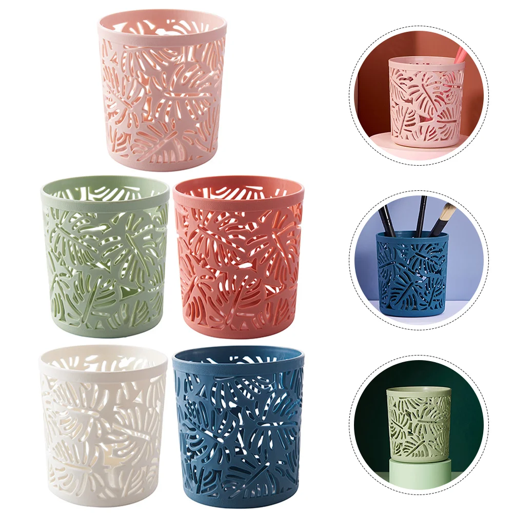 

Drinking Straw Holder Multifunctional Pen Plastic Trash Can Buckets Classroom